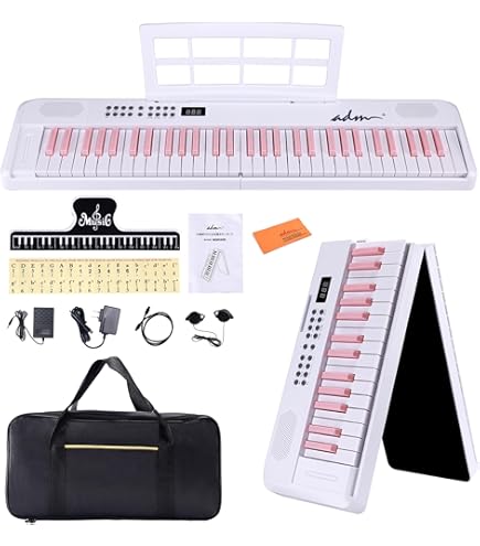 Amazon | 電子キーボード 折りたたみピアノ 61鍵 88鍵 ポータブル
