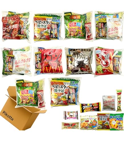 Amazon.co.jp: 駄菓子 お菓子 詰め合わせ 袋詰め 8個入り 10セット