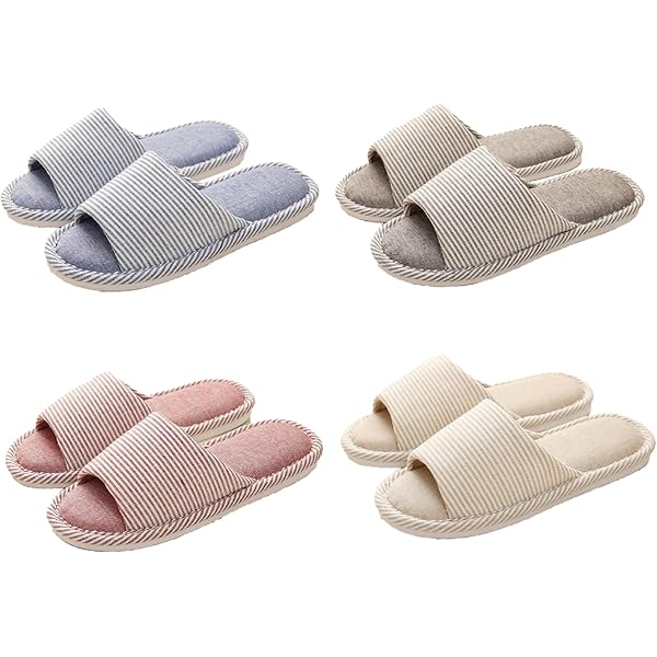 Amazon | [akindou] スリッパ 4色 4足セット レディース メンズ