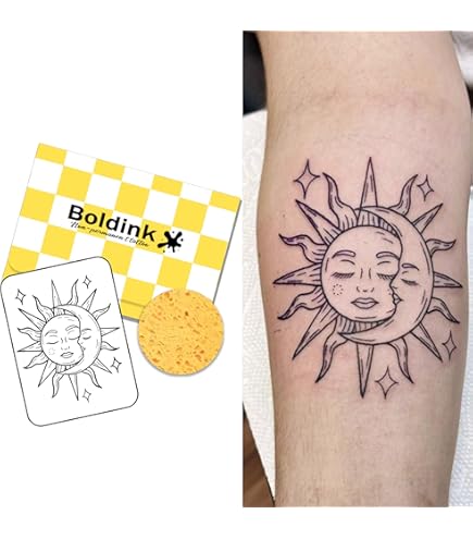 Amazon.co.jp: 【2枚セット】No.140_The sun and the moon/太陽,月