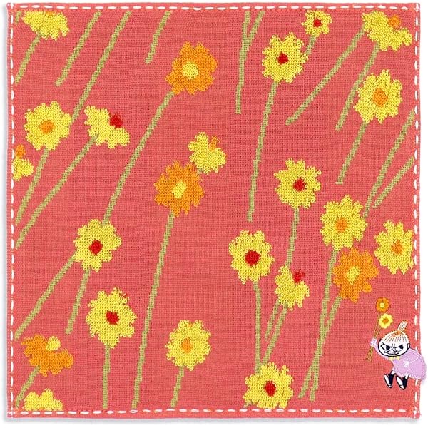 Amazon｜MOOMIN(ムーミン) お花摘みリトルミイ タオルハンカチ レッド