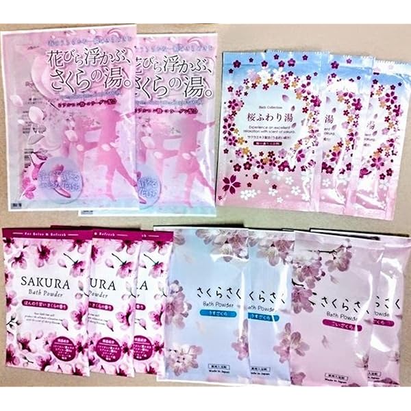 Amazon | 【30包セット】薬用入浴剤WAKU BATH桜の香り「サクラ咲く