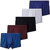 ZOTGOGO ボクサーパンツ メンズ 夏用 5枚 大きいサイズ(S M L LL 3L 4L 5L)コットン 男性 下着 立体成型 おしゃれ ボクサーブリーフ