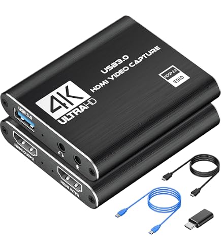 Amazon.co.jp: 4K HDMI Video Capture Card, Cam Link Game Capture
