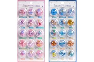 KRGNPLE ぷくぷくシール 2 枚 3D 浮き彫りクリスタル エポキシ樹脂 再剥離可能 PVC 材質 励ましステッカー 手帳デコレーション 子供クリエイティブ DIY に最適 人気 プレゼント（No.05＋No.06）