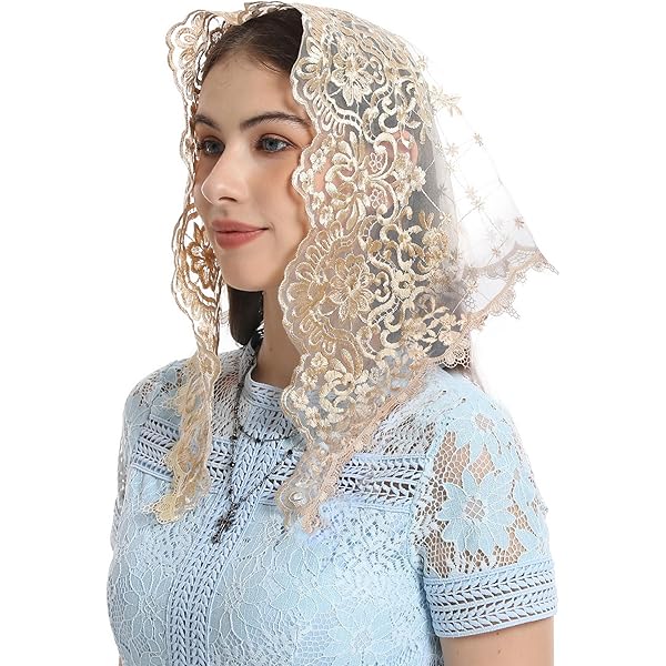 Pamor Spitzen Schleier Infinity - Traditioneller Mantilla Kopfschmuck