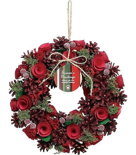 Amazon.co.jp: Lifedesign かわいい！ クリスマス リース 選べるカラー