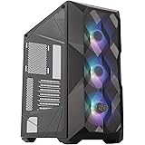 Cooler Master MasterBox TD500 Mesh Addressable RGB ARGB Polygonal Mesh Front Panel ATX E-ATX SSI CEB Mid Tower Case - Black -