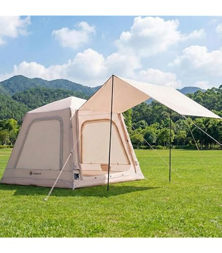 Amazon.co.jp: 【2分快速に設営】 エアーテント インフレータブル 2〜4