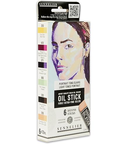 Amazon.co.jp: SENNELIER ミニオイルスティックセット、静物画の色
