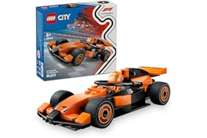 LEGO City F1 Driver with McLaren Race Car 60442 Mini Vehicle Toy Building Set for Kids, Model Racing Playset with Minifigure (86 Pieces)