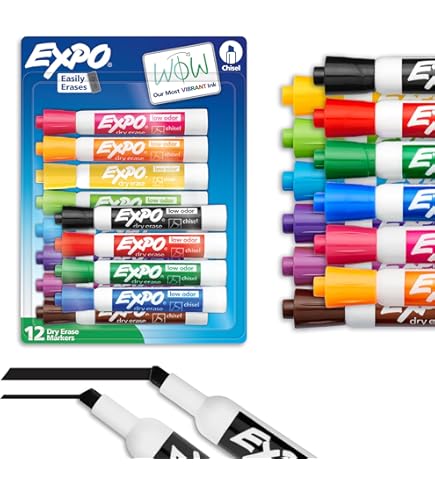 Velleda Whiteboard Markers BIC 4-Pack - Assorted Color Dry Erase Pens For School & Office Crayola Take Note Dry Erase Markers - View #8