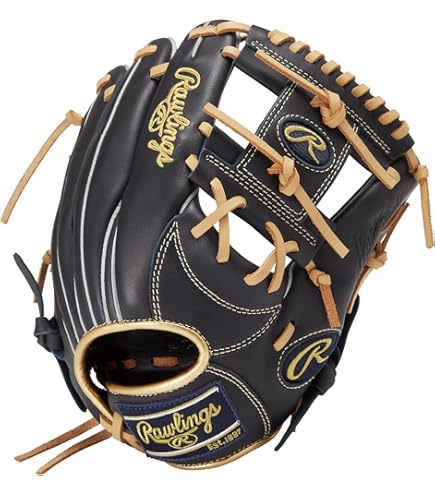 Rawlings 少年 Wizzard02 サイズＬ軟式グローブ 黒/金 ジュニア HOH® PRO EXCEL ELITE Wizard #02 [オールラウンド用