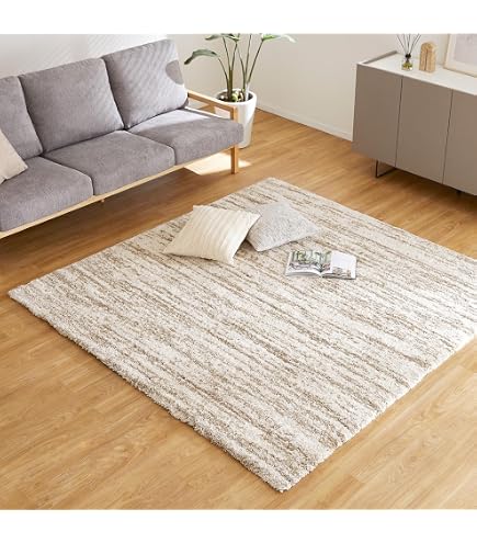 Amazon | IKEA VOLLERSLEV ラグ ハイパイル 133x195cm ホワイト | Ikea