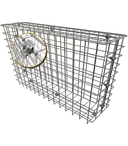 Amazon | vidaXL ガビオンバスケット 亜鉛メッキ鋼製 85x30x200 cm