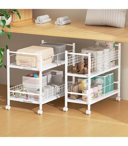 Amazon.co.jp: アジアン家具 ラタン キッチンワゴン 2段 籐かご