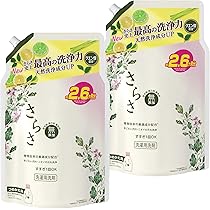 さらさ出品 Amazon | さらさ 洗濯洗剤 液体 詰め替え 1.9kg×2袋 無添加 植物由来の