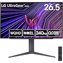 Amazon.co.jp: LG ゲーミングモニター UltraGear OLED 27GS93QE