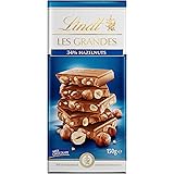 Lindt Les Grandes Milk Hazelnut Chocolate Block 150g