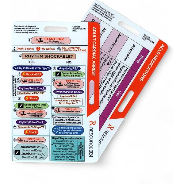 Amazon | 2020 Pals Pocket Reference Card | AHA | Cardiology