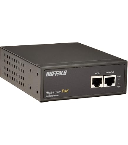Amazon | BUFFALO Giga対応 IEEE802.3af PoEインジェクター BIJ-POE-1P