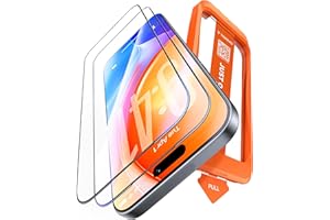 TORRAS GlassGo Ultra Tempered Glass Screen Protector for iPhone 17 (6.3”), Just One Pull, Shockproof, Aerospace-Grade, US MIL, Full Protection, Anti-Fingerprint, Ultra Thin, 9H, No Bubbles, Set of 2