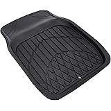 ボンフォーム(BONFORM) カーマット 3Dグランツ 普通車 フロント1枚 防水 丸洗いOK ズレ防止加工 48x65cm ブラック 6395-01BK