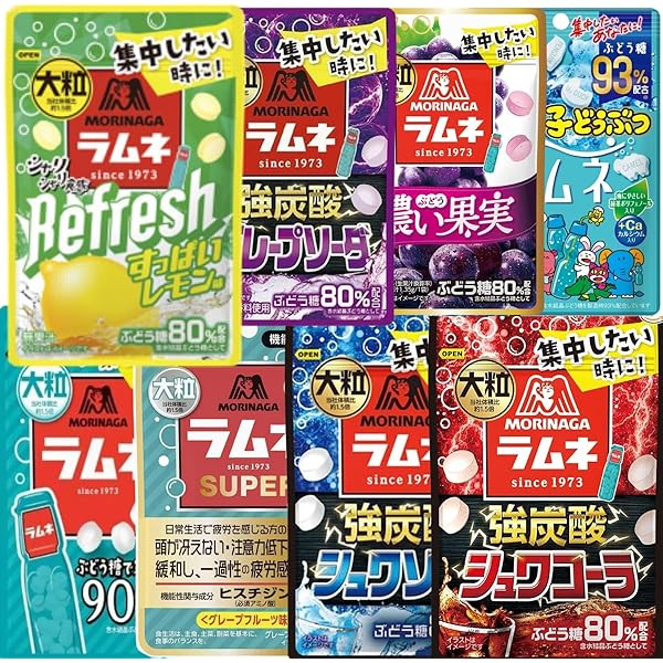 Amazon.co.jp: ラムネ 詰め合わせ 6種 森永ラムネ シュワソーダ