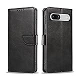 【google pixel 7a 用 ケース 手帳型】グーグルピクセル7a用 ケース 手帳型 カードポケット収納 スマホケース google pixel 7a用 全面保護 耐衝撃 Google Pixel 7a用 カバー ピクセル7a用 財布型ケース google ピクセル7a用 手帳型ケース 横置きスタンド機能 内蔵マグネット 高質PUレザー【LEERBAN】6.1インチ（ブラック）
