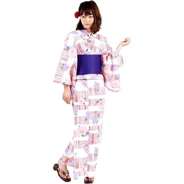 Amazon | [ゆかた屋hiyori] オリジナル変わり織浴衣 ソーダキャンディ