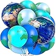 48 Earth Balloons Set Include 8 Pieces 22 Inch Planet Balloon Global Balloon 40 Pieces 12 Inch World Map Latex Balloon Garlan