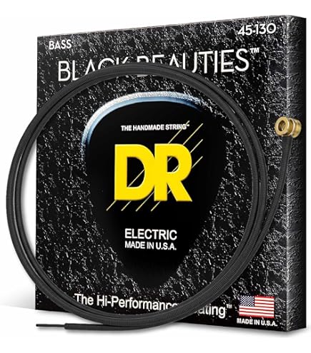Amazon | DR カラーベース弦 レッド THE LUMINESCENT BASS STRING NEON