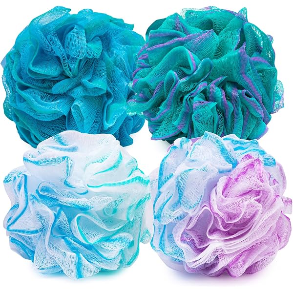 PPHAO Luffa-Schwamm XXL – 75 G, Weicher Peeling-Netz Aus Recyceltem PE, Für Rücken & Körper