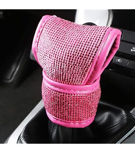 Bling Center Console Cover, Diamond Fashion ArmRest Pad, Crystal Soft Arm Rest Protective Cushion, Car Accessories For Women Girls, 11.8"×8.5" For