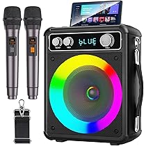Amazon.co.jp: VOSOCO カラオケセット ワイヤレスマイク2本