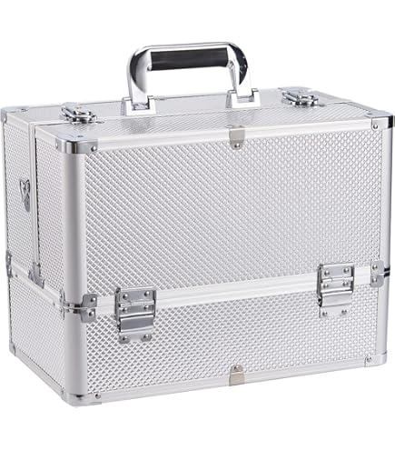 Amazon | ・アルミフレーム コスメケース メイクボックス コスメ