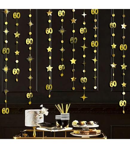 Pack Of 10 Black Glitter 60th Birthday Centerpiece Sticks Number Age 60 Table Topper Anniversary Pary Decorations Ms