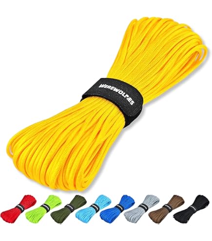 Paracord Planet 10', 25', 50', 100' Hanks & 250', 1000' Bobines De Parachute 550 Cordon Type III 7 Brins Paracorde Plus De 200 Couleurs