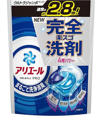 Amazon.co.jp: アリエール 洗濯洗剤 ジェルボール PRO つめかえ メガ