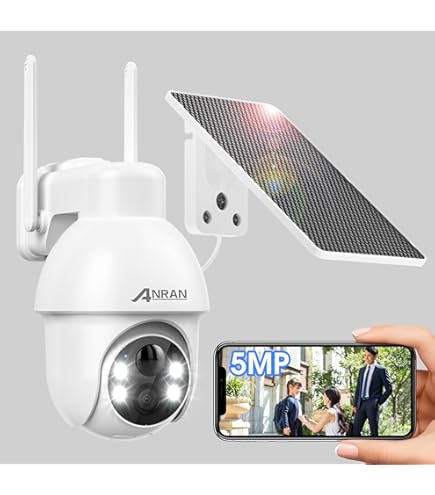 ANRAN 防犯対策に! 防犯カメラ 屋外用 ソーラー 電源不要 mj-1463 Amazon.co.jp: 【400万高画素・ソーラー一体型】 ANRAN 防犯