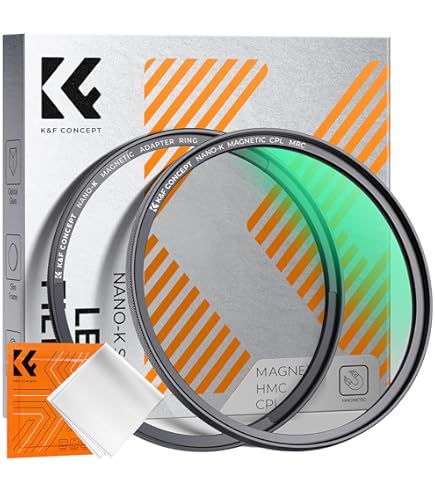 Amazon | K&F CONCEPT 52mm マグネット式ND1000+CPLフィルター+MCUV