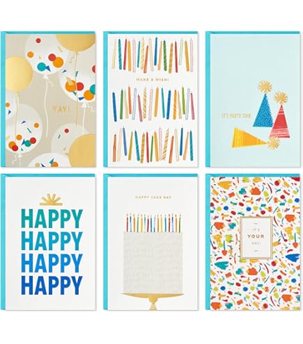 Hallmark Birthday Cards For Kids Assortment, 48 Cards With Envelopes ( Dinosaurs, Sloths, Unicorns, Flamingos, Turtles, Sharks) : Buy Online At Best Price In KSA - Souq Is Now - View #3