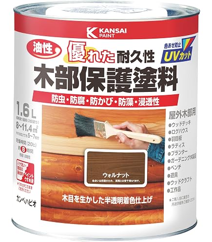Amazon.co.jp: 吉田製油所水性木部用下塗り防腐・防カビ剤 3.2L クリア 