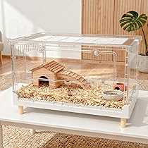 Amazon | Ruexue ハムスターケージ＆モルモット、小動物ペット用の完全