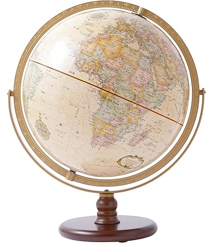 【コロニアル　地球儀】アンティークstyleインテリア　オーセンティックモデル社 コロニアル 地球儀】アンティークstyleインテリア