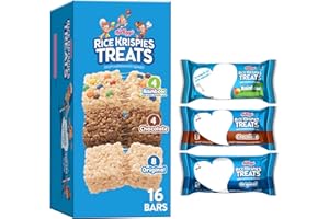 Rice Krispies Treats Marshmallow Snack Bars, Kids Snacks, Variety Pack, 12.1oz Box (16 Bars)