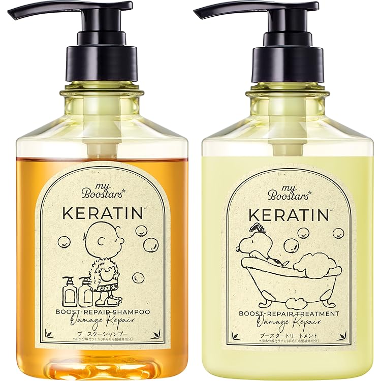 Amazon | マイブースターズ 【ケラチン】シャンプー&トリートメント