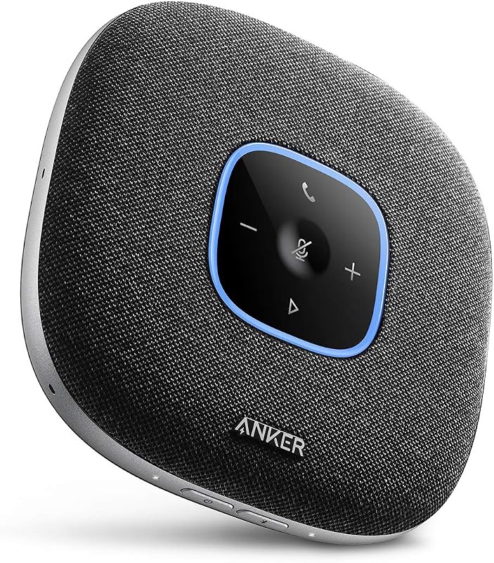 Anker PowerConf S3 スピーカーフォン 会議用 マイク Bluetooth 24時間連続使用 グループモード対応 USB-C接続 オンライン会議 テレワーク 在宅 会議用システム ウェブ/テレビ/ビデオ会議(グレー:ファブリック)