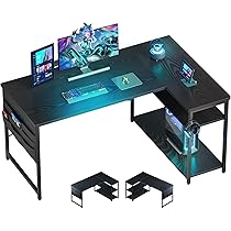 Amazon | YeTom l字デスク ゲーミングデスク デスク 幅120cm pcデスク