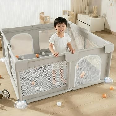 ベビー家具 ベビーゲート 扉付き 2026新商品ベビーサークル 置くだけ 